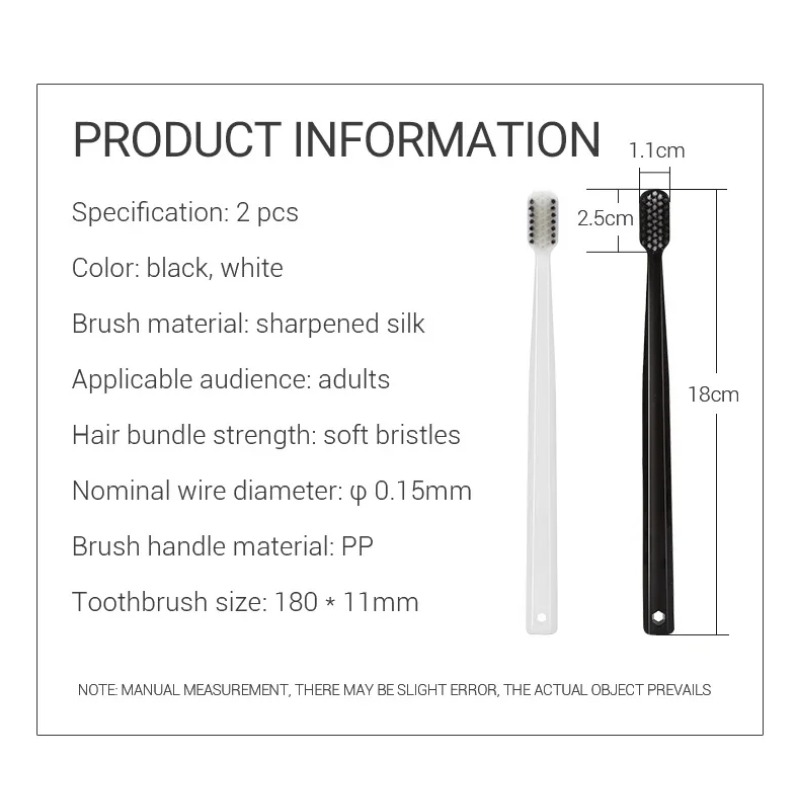 Bamboo Toothbrush - Набор из 2-10 экологичных бамбуковых зубных
