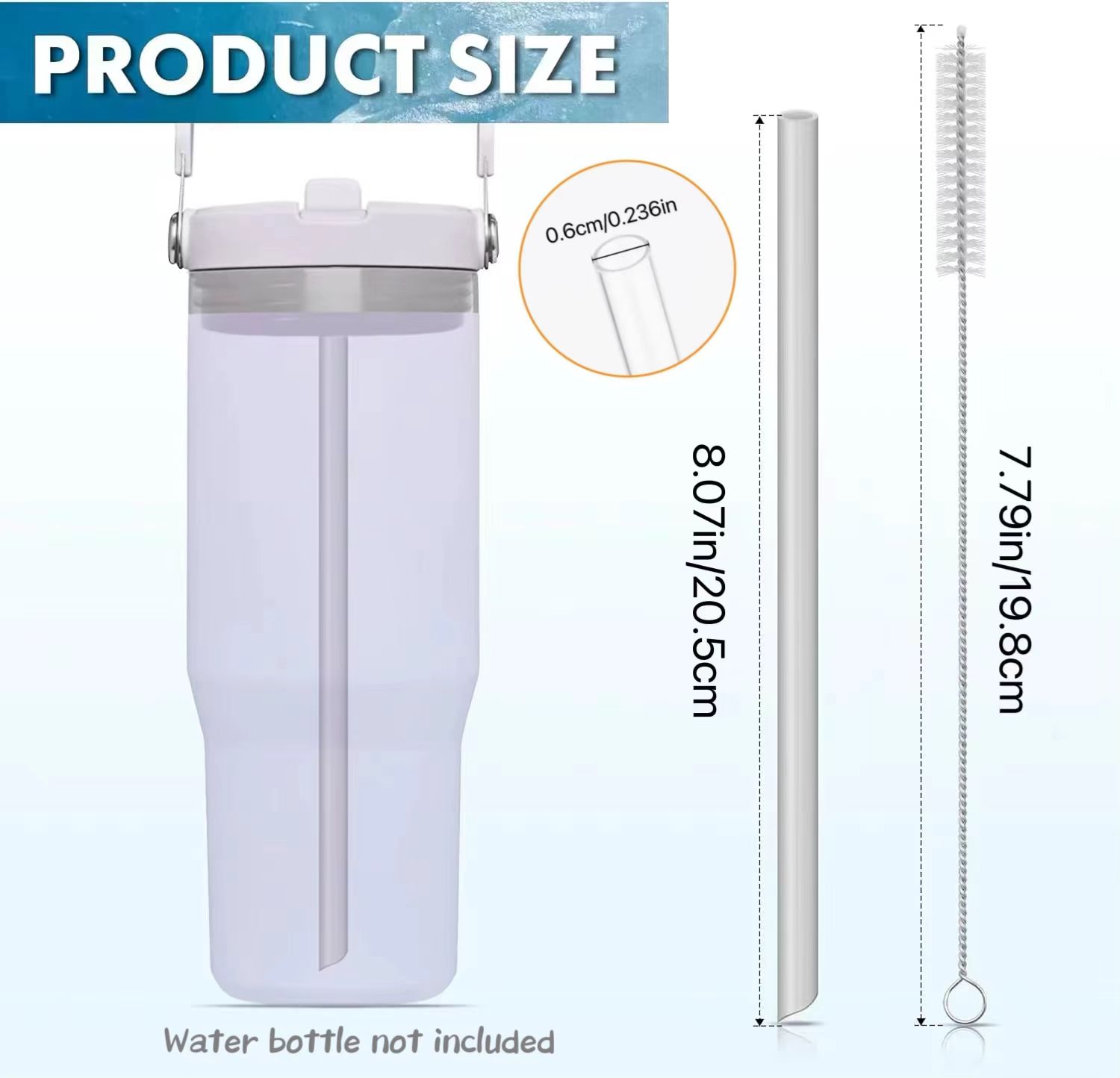6 шт. многоразовые соломинки,  – обзор и цена Reusable Straw