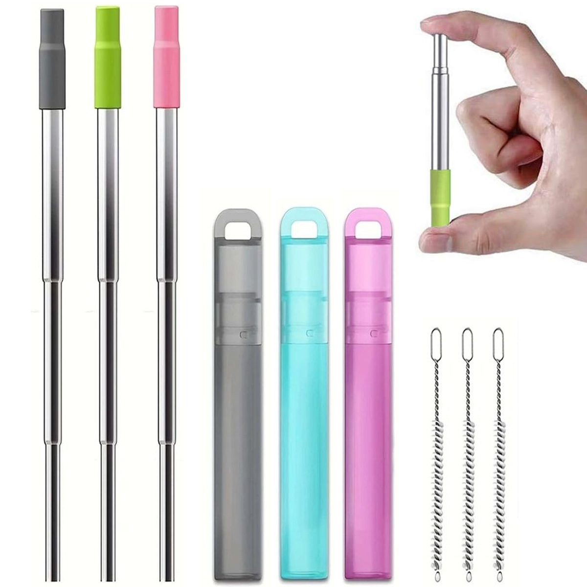 Многоразовые складные трубочки – обзор и цена Reusable Straw